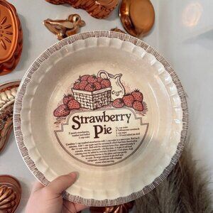New discounted price. $29.00 Vintage Strawberry recipe pie cookware